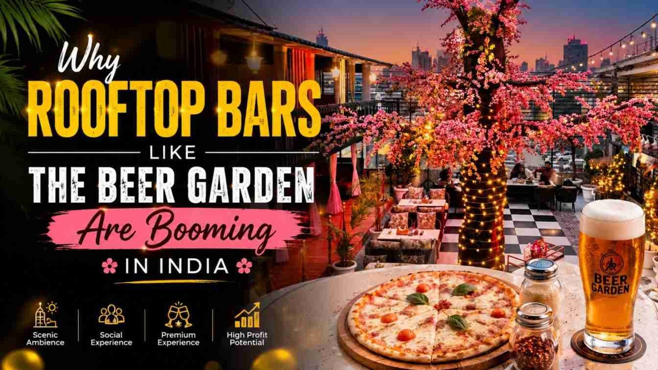Why Rooftop Bars Like The Beer Garden Are Booming in India