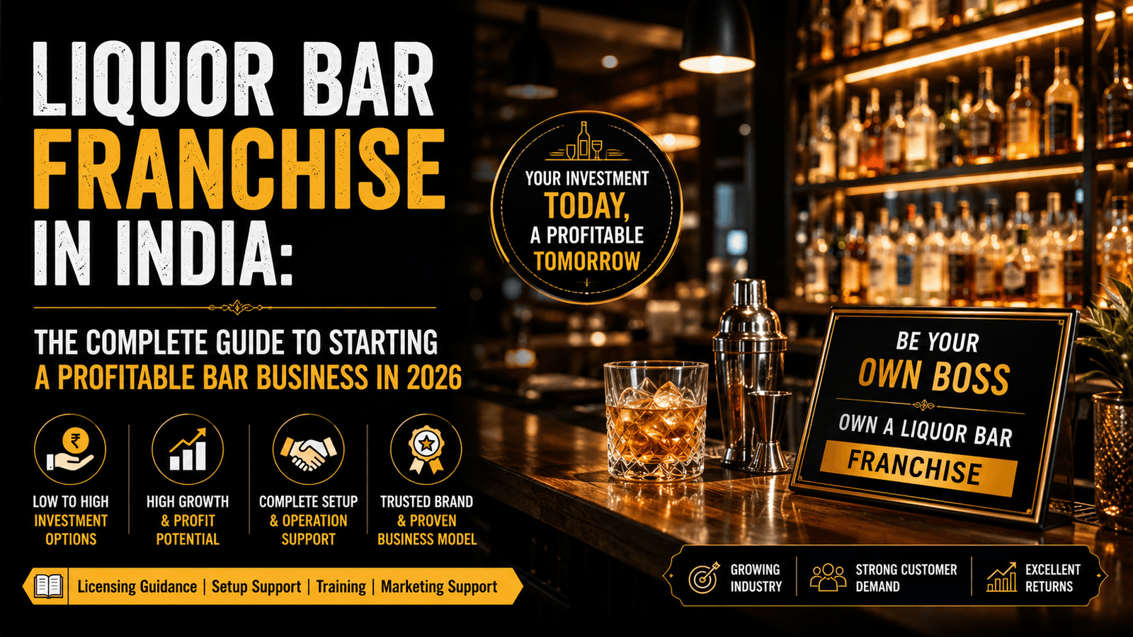 Liquor Bar Franchise in India: The Complete Guide to Starting a Profitable Bar Business in 2026
